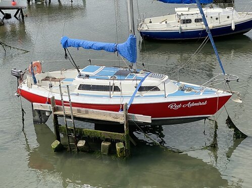 Red-Admiral  -  Built ??,  Fin keel, Sail number ??,  sailing area  For sale Scarborough Harbour 2020